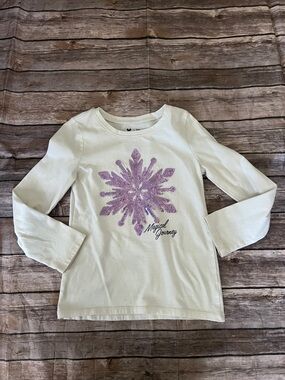 Disney Jumping Beans Girls Size 6 Frozen Magical Journey Snowflake Shirt